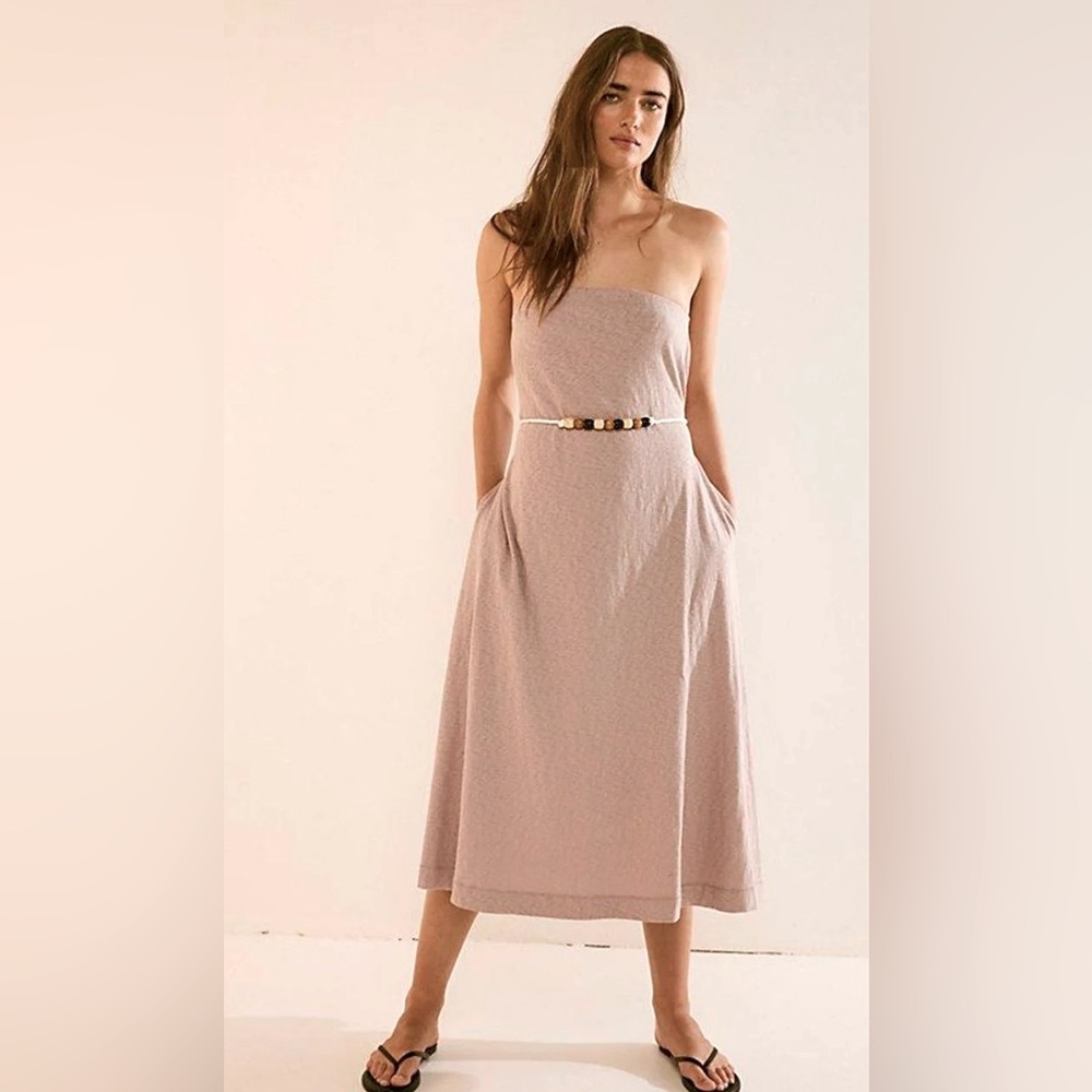 Free People Beach Peyton Tube  Maxi Dress NWOT Size M Muted Lavender